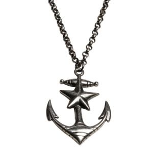 Anchors Away Necklace Sailor pinup rockabilly